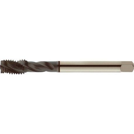 Taraud machine pour trous borgnes, revêtement TiAIN, DIN 376 C, Filetage M16, Pas 2,0 mm, Long. totale : 110 mm, queue Ø 12,0 mm