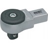 Attache male a cliquet réversible carré 1/2" 9x12mm Hazet