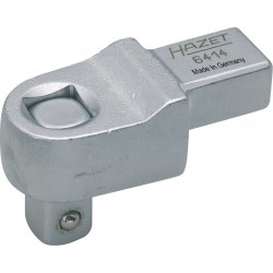 Hazet 6414 Entrainements carrés/carré femelle 14 x 18 mm/carré massif 12,5 mm longueur 63,5 mm
