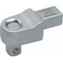 Hazet 6416 Entrainement carré/carré femelle 14 x 18 mm/carré massif 20 mm longueur 70 mm