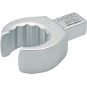 Attache male polygonale ouverte/carré 14mm 9x12mm Hazet