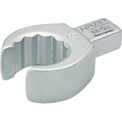Attache male polygonale ouverte/carré 19mm 9x12mm Hazet