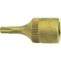 Douille male carré 1/4"T40x28mm Hazet