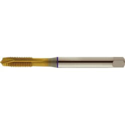 Taraud machine pour trous débouchants, 2 x D trou débouchant, surface à revêtement TiN, DIN 371 B, Filetage M5, Pas 0,8 mm, Long. totale : 70 mm